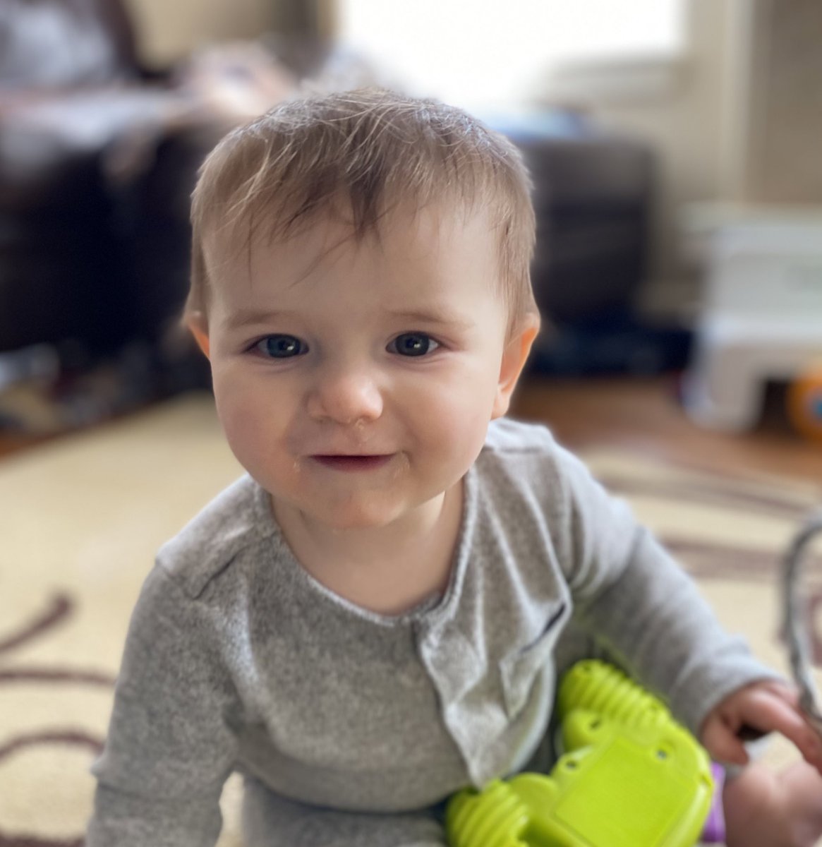 rkpeter708's tweet photo. Happy Sunday! Exploring EVERYTHING on the floor this afternoon. Would it be wrong to dress him in Swiffer pads for the next few weeks? https://t.co/srhBzutrkw