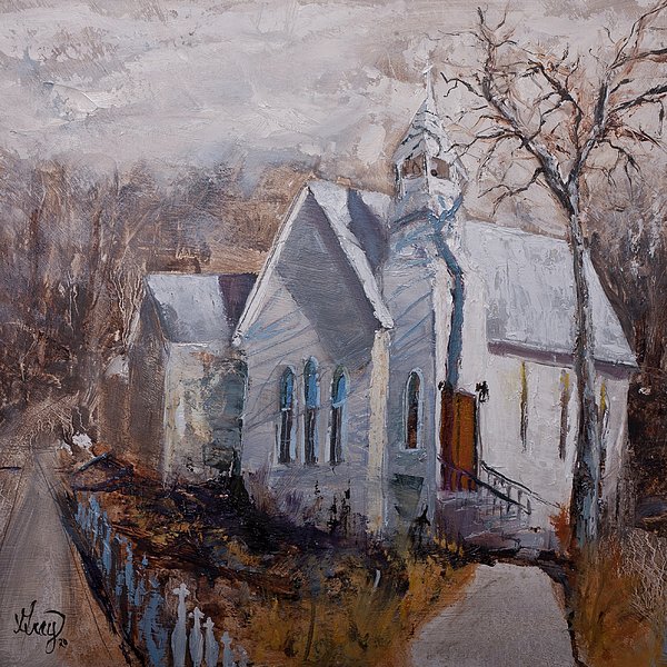 GrayArtus's tweet photo. New artwork for sale! - "Blue Ridge Mountain Chapel" - https://t.co/azHxOTJesX @fineartamerica https://t.co/Zax8iqoABs