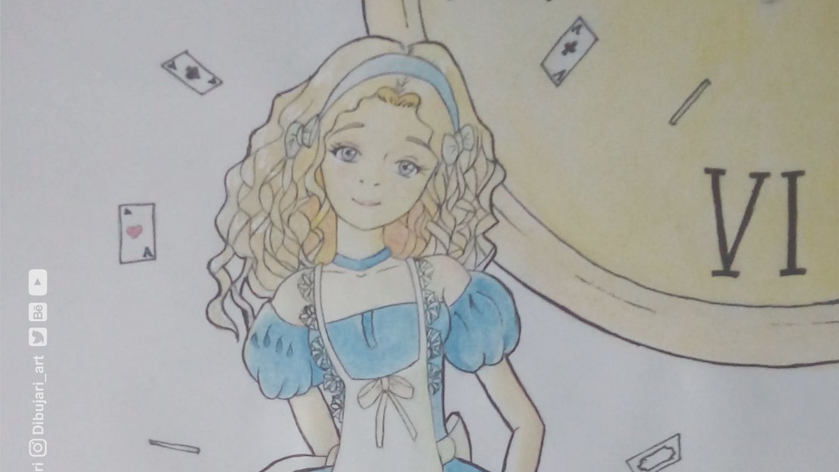 Dibujari's tweet photo. Hola chicos, esta es mi ultima practica de dibujo con acuarelas espero que les guste. Les comento que tengo un grupo en Telegram de Dibujari unete para ver más de mis practicas y rutinas.

#ilustracion #acuarelas #dibujari #dibujante #drawing #AliceInWonderland #watercolor https://t.co/lU4QZPr3XF