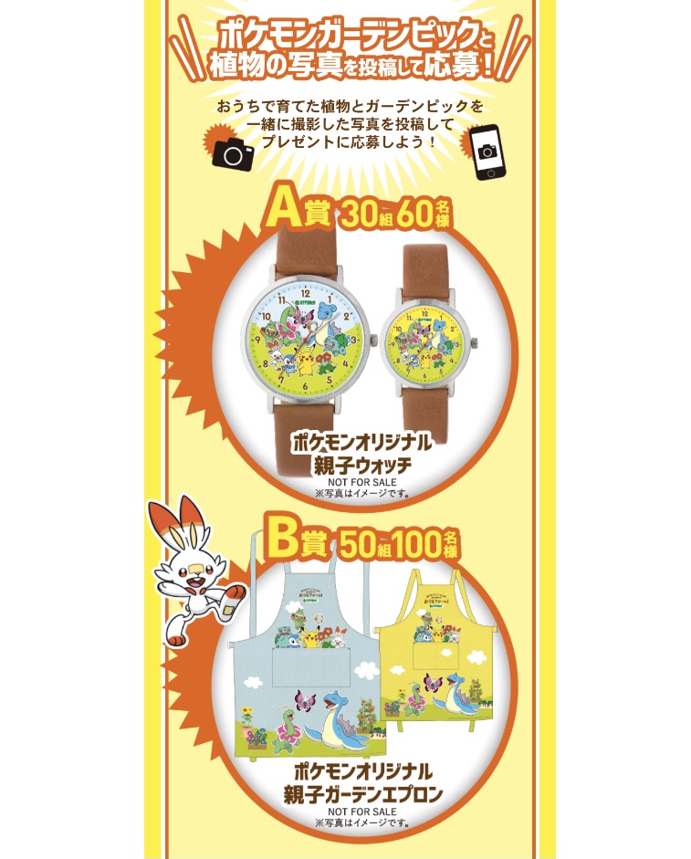 ポケモンセンターnakayama ポケモンと いっしょに はじめてのおうちファーム キャンペーン ポケモンオリジナル ガーデンピック 親子ウォッチ 親子ガーデンエプロン T Co Sgrj8vh72r T Co Lbtg0t9waw Twitter