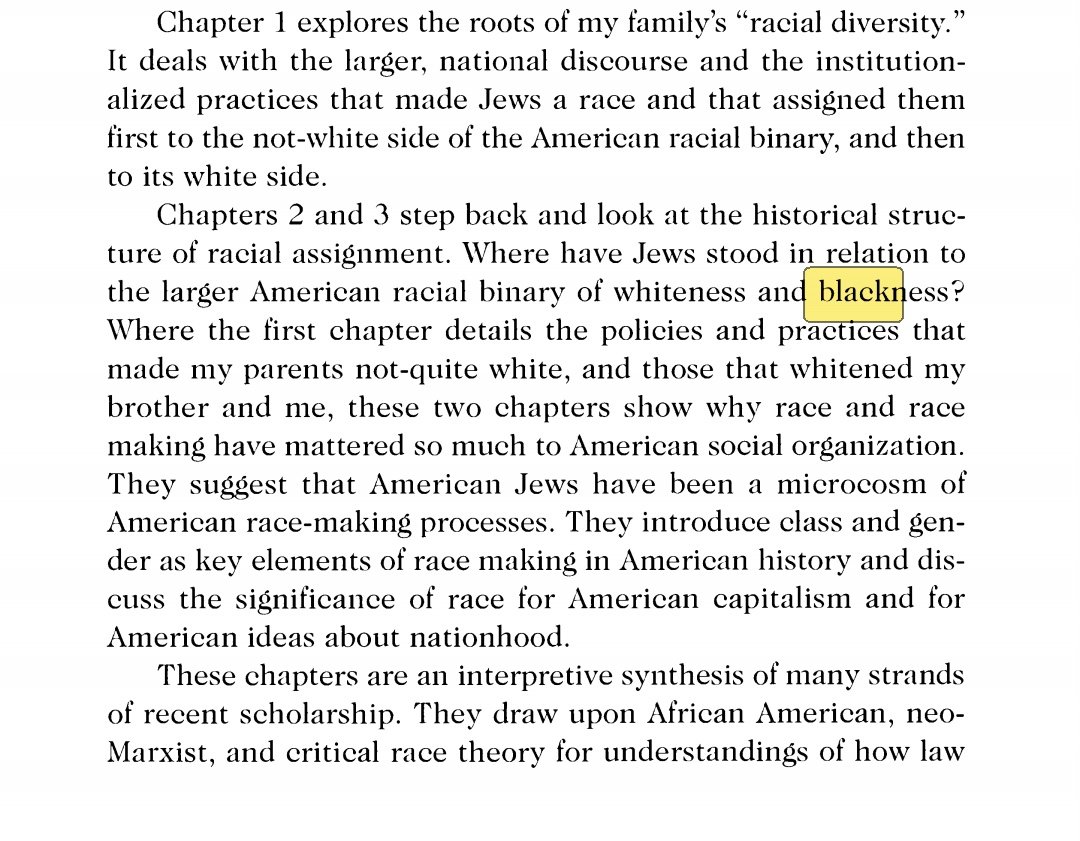 Brodkin comes at the issue of Jewishness by using "the white-black binary" and anti-capitalism as lenses. It's a strange way to structure the case. Jews are, in some sense, positioned as black-ish people forced to be white.
