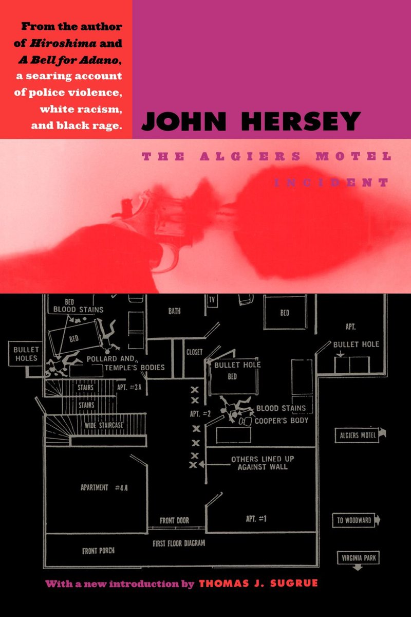 I've been reading John Hersey's 1968 book the Algiers Motel Incident, about a police murder of 3 young Black men during the Detroit rebellion in 1967, and I was surprised at how clearly it illustrates the dangers of analogizing policing and war. Some thoughts...
