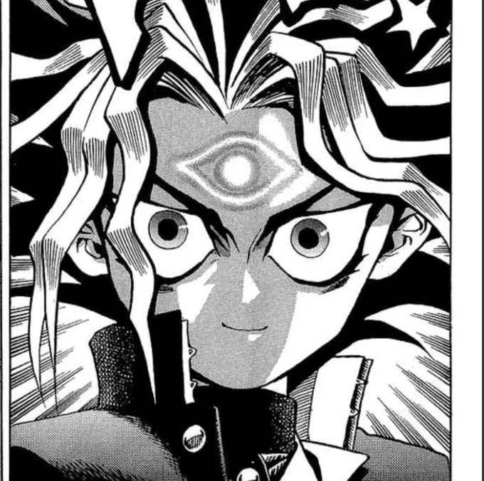 this panel from the ygo manga is still one of my absolute favorite LOOK HOW PRETTY HE IS 