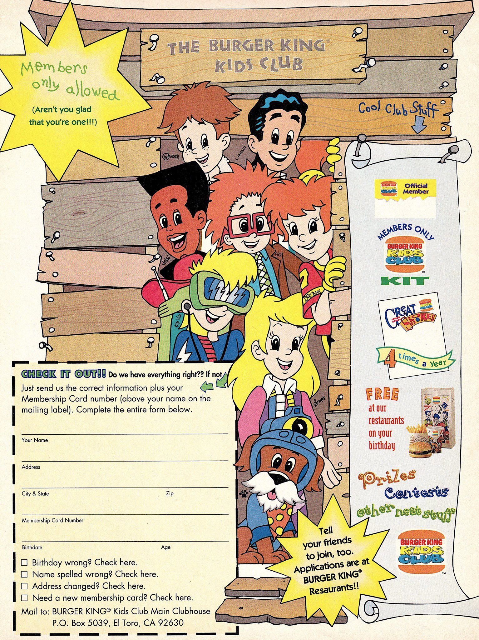 Burger King Kids Club