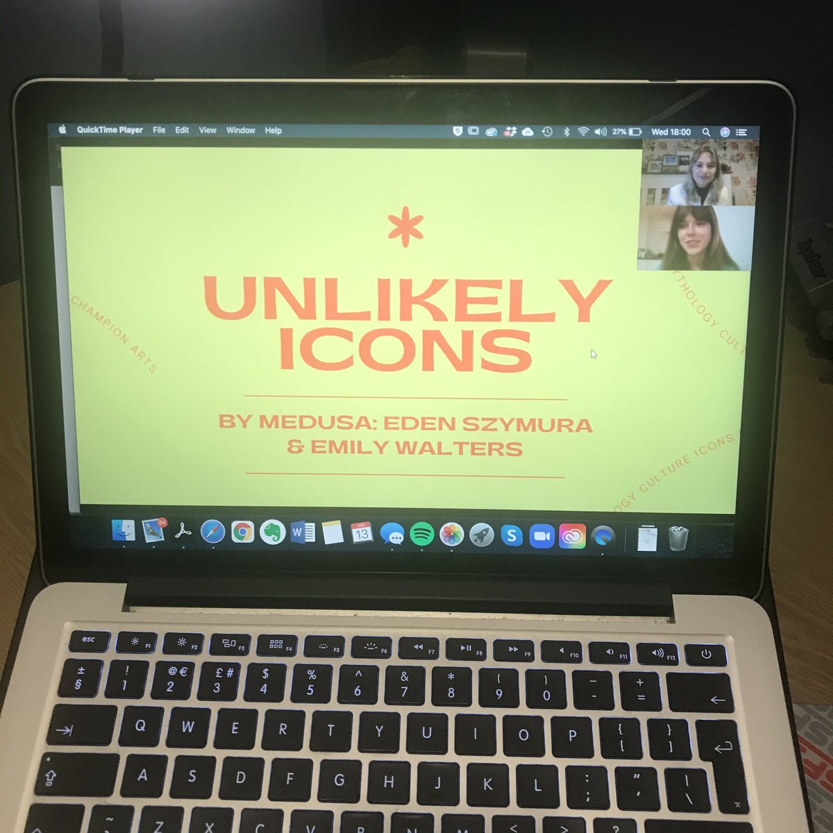 medusacreatives's tweet image. It&apos;s us! Probably the closest thing we&apos;ve got to a photo together in about 2 years...

For those of you that don&apos;t know us (Eden and Emily), we met at Durham Uni in early 2019, and have worked remotely on MEDUSA since Aug &apos;19! #artsdevelopment