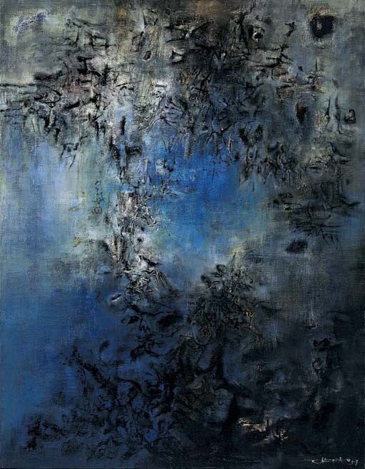 toiblarlos's tweet image. •
Night... 💙
•
Painting, painting, 
always painting, 
painting again, 
the best possible, 
the empty and the full, 
the light and the dense, 
the living and the breath
•
#BlueAbstract 
•
#Tachismo 
•
#ZaoWouKi 
•