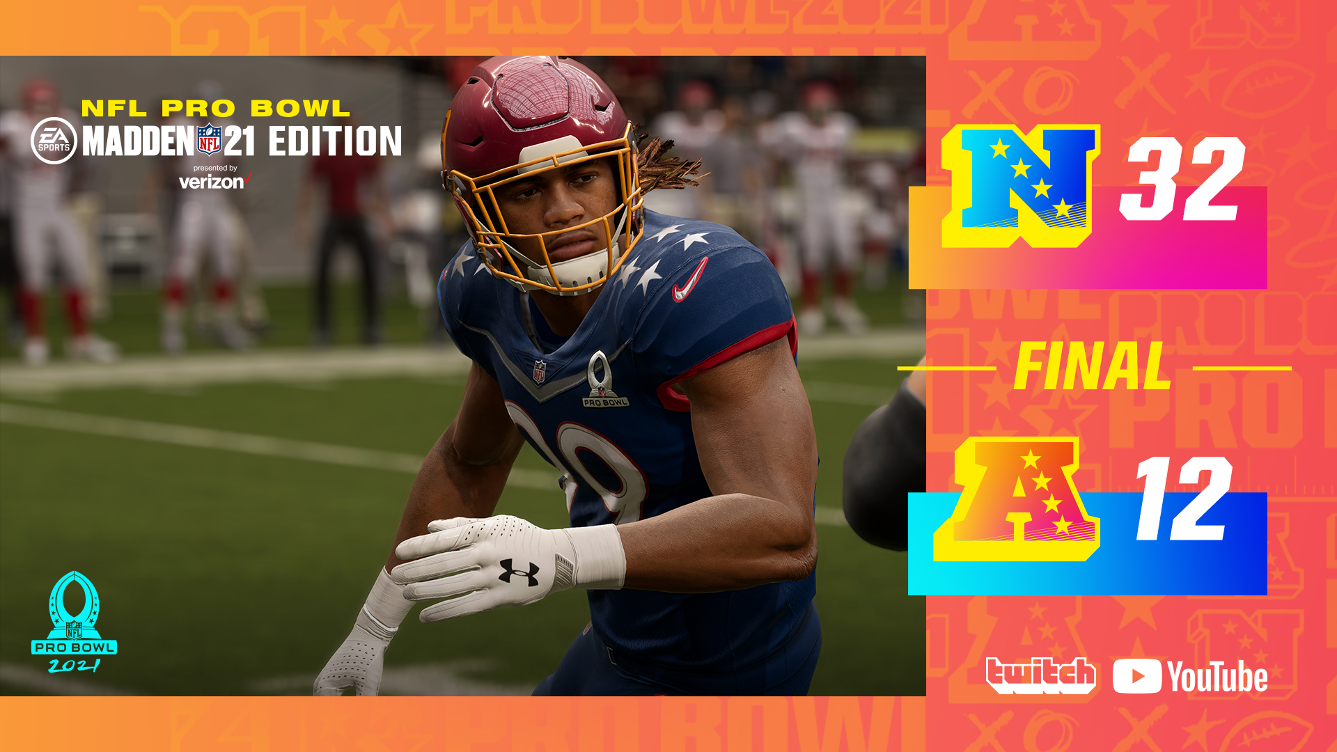 Madden NFL 24 on X: Final score from the #ProBowl: Madden NFL 21 Edition  
