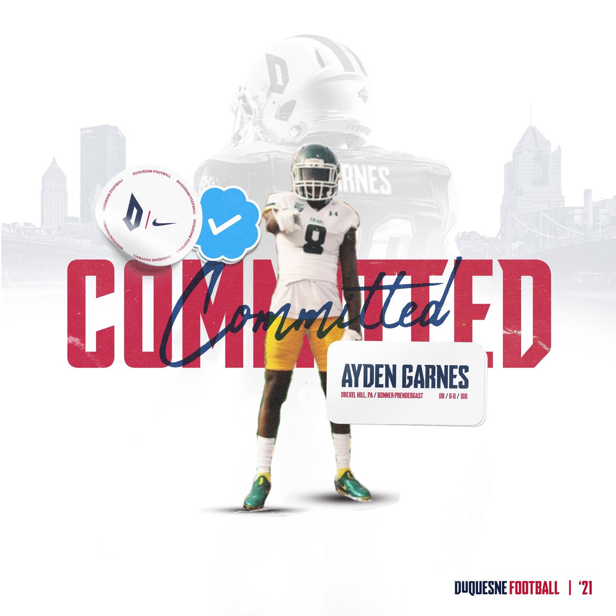AydenGarnes1's tweet image. 215➡️412
1000% COMMITTED 
#QuietWork
#GoDukes🔴🔵
@DuqFB 
@CoachSchmittDU