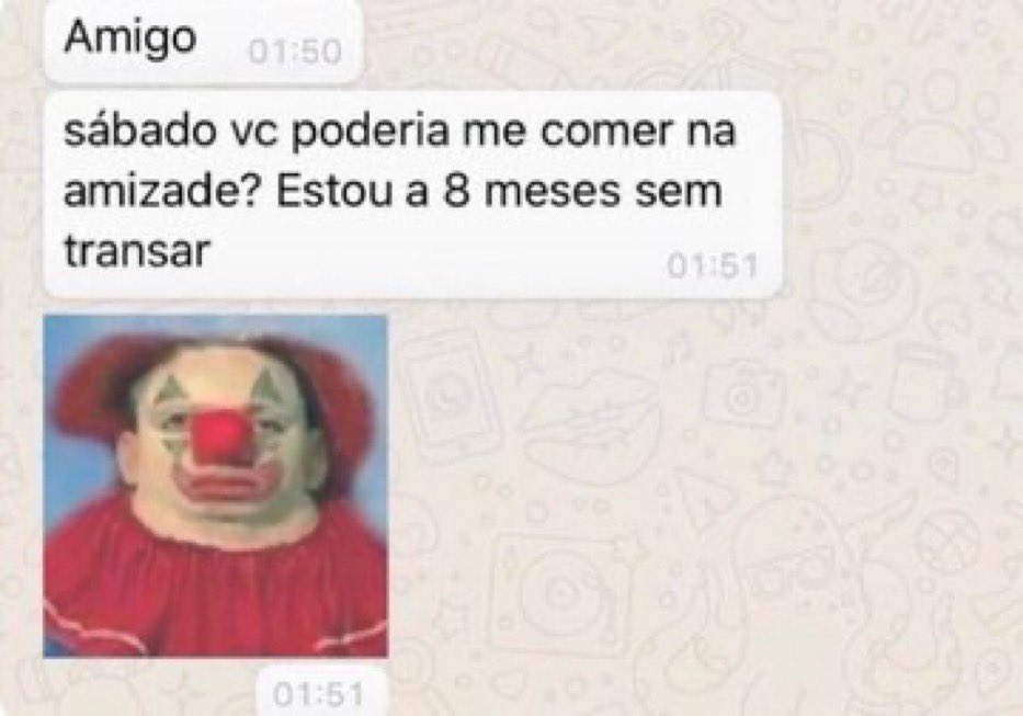 O tipo de mensagem que eu queria receber
