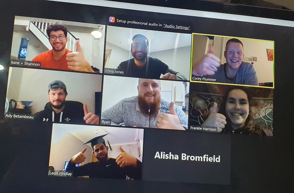 Chris Jones (@chrisjones1807) on Twitter photo Really good fun seeing and speaking to these guys tonight, as I put them through a Quiz of Sport, Music and Fitness Knowledge questions ๐ค
Can't wait to get this Team all back together in a Gym to support the LC members, hopefully that'll be soon ๐ค#WorldClassTeam
<a href="/LCGymSwansea/">LC Gym Swansea</a> Really good fun seeing and speaking to these guys tonight, as I put them through a Quiz of Sport, Music and Fitness Knowledge questions ๐ค
Can't wait to get this Team all back together in a Gym to support the LC members, hopefully that'll be soon ๐ค#WorldClassTeam
<a href="/LCGymSwansea/">LC Gym Swansea</a>