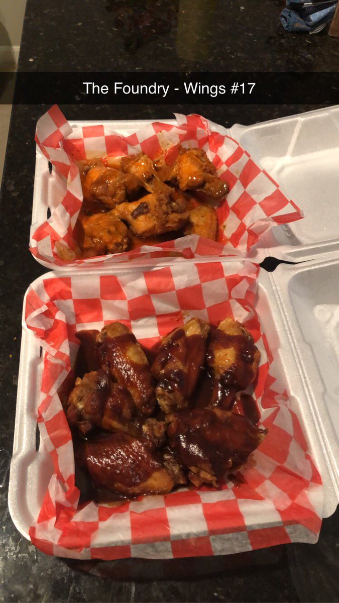 <a href="/CLEWingWeek/">Cleveland Wing Week</a> Final wing stop of the week. Takeout from @foundrylakewood What a great week! #clevelandwingweek