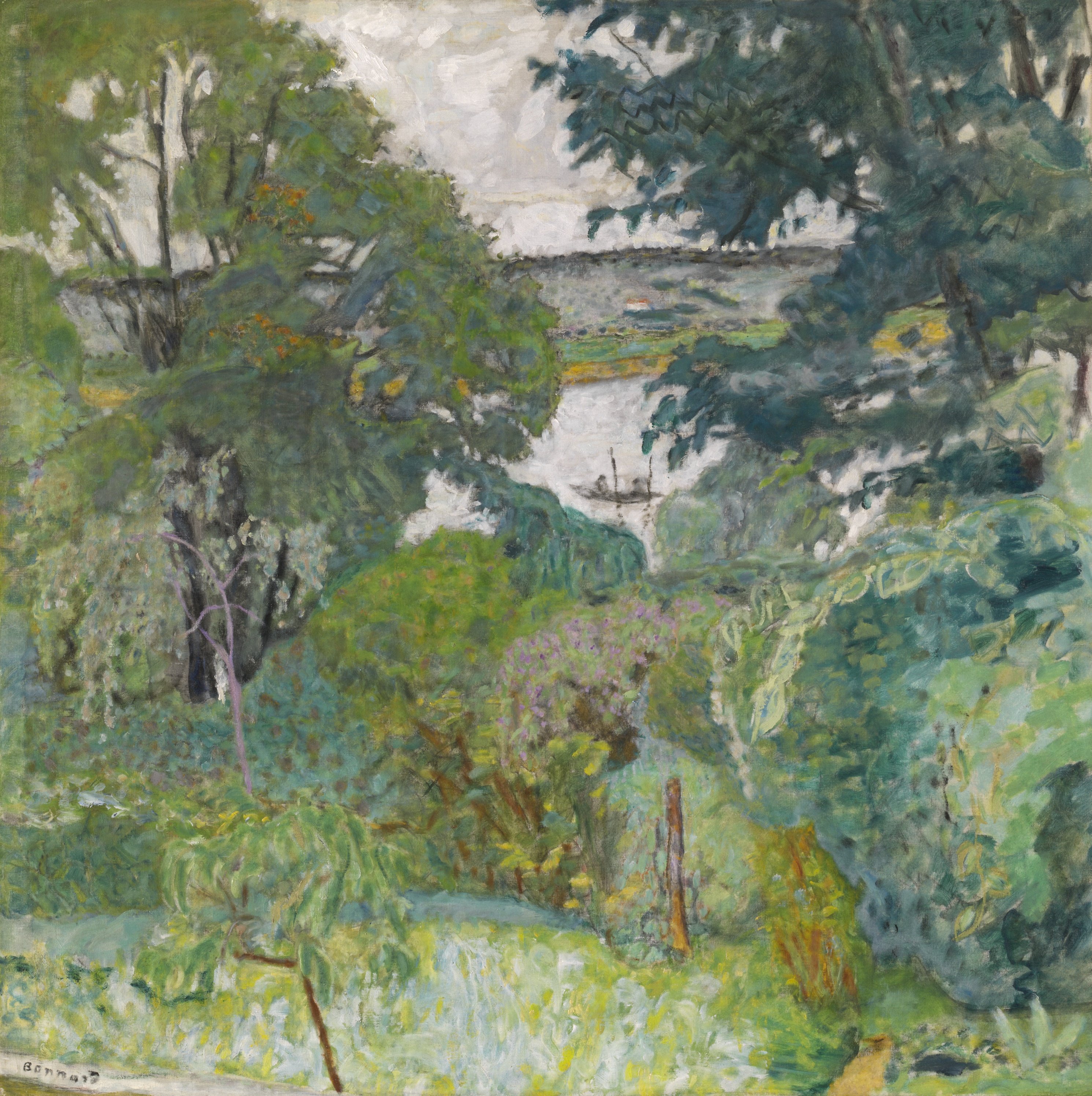 Pierre Bonnard、PERSONNAGES DANS UN PARC Pierre Bonnard