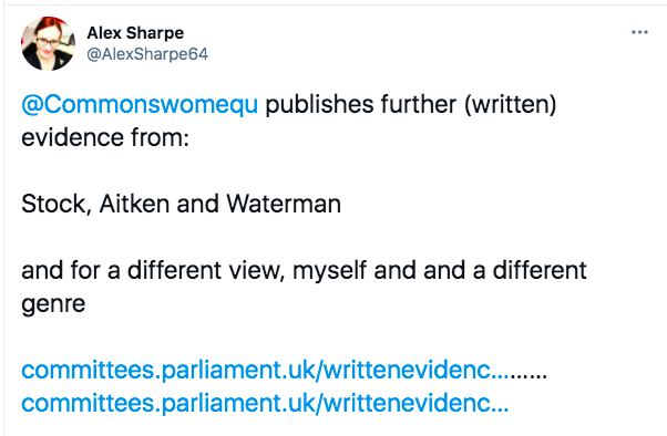 Professor Alex Sharpe who had also presented in that session thought that a professional and respectful way to acknowledge this evidence was by mocking their names.