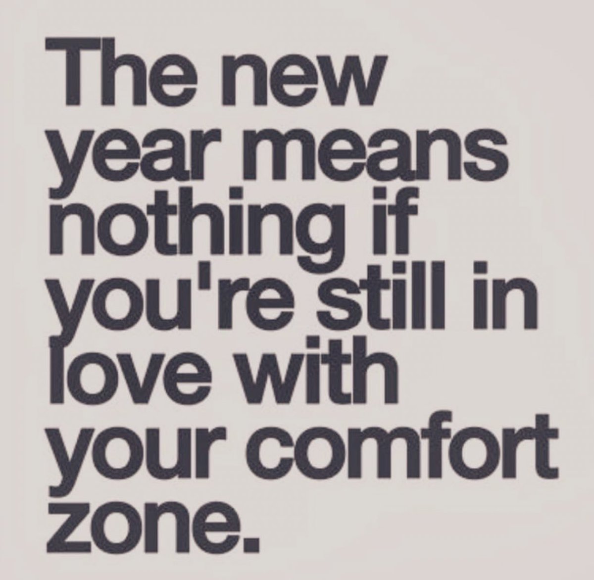 carlaacarlson's tweet photo. The new year means nothing if you’re still in love with your comfort zone. #StepOutsideTheBox #Motivation #ThinkBIGSundayWithMarsha https://t.co/CmjK9P8zn2