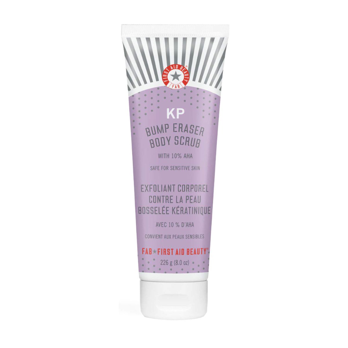 If you’re more interested in a scrub like feel, First Aid Beauty KP Bump Eraser. It’s a combination of chemical & physical exfoliation. Beads help release flakey skin, while glycolic & lactic acids help improve texture and appearance of the skin making it brighter. A personal fav