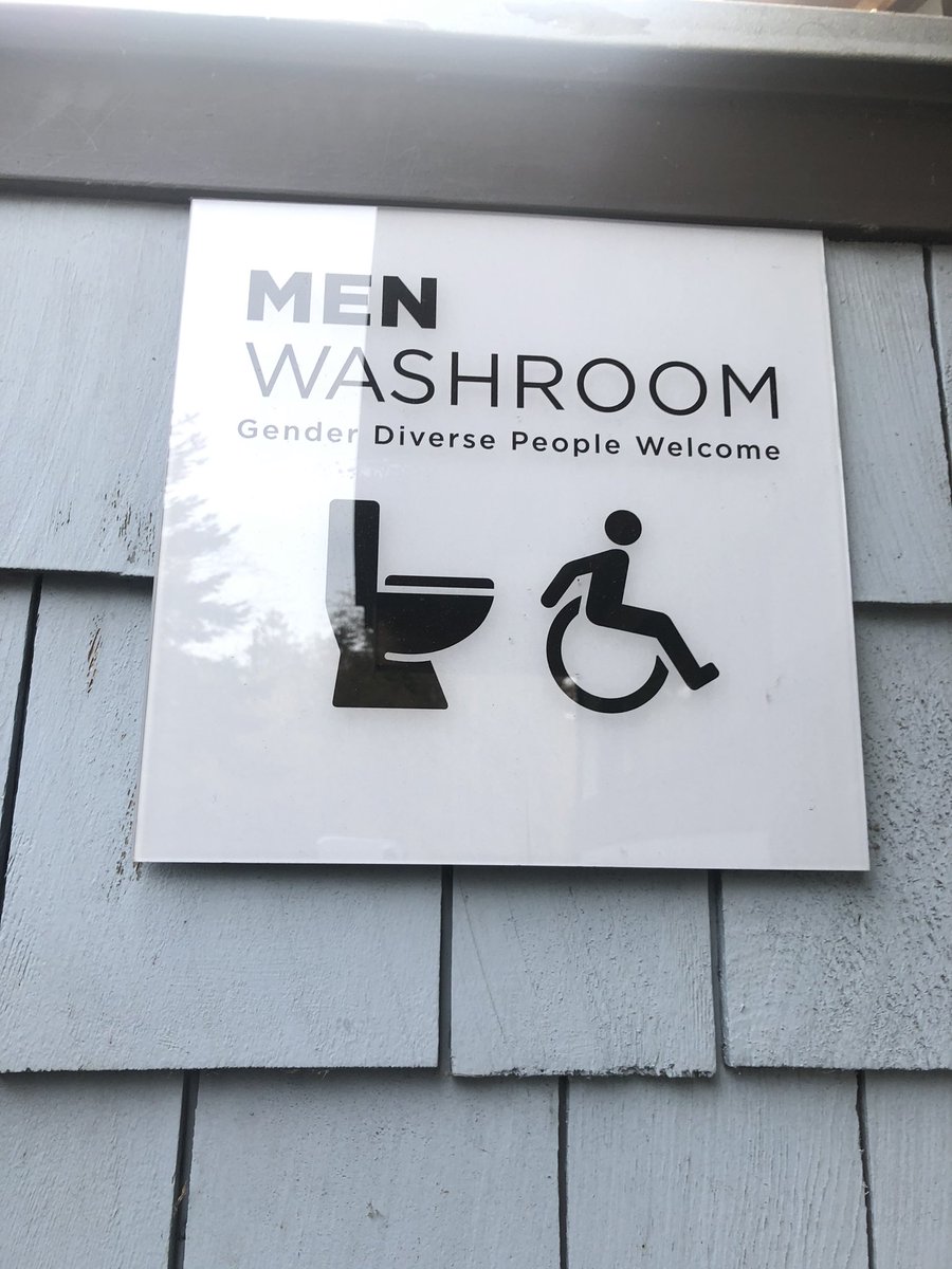 Successful alternatives exist in addition to gender neutral single cubicles like these signs from BC, Canada