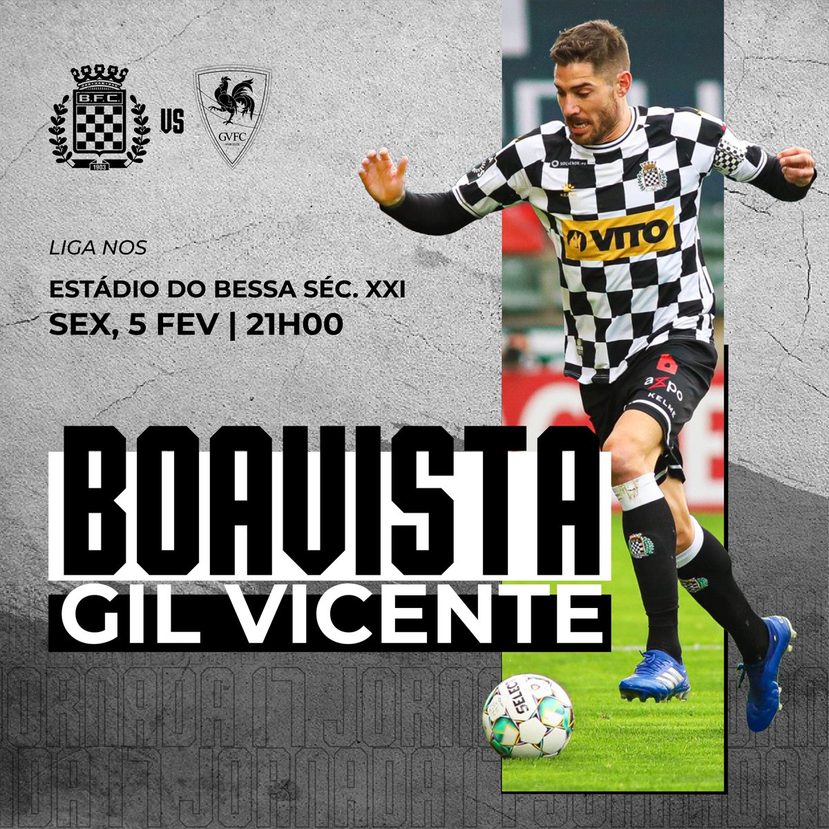 👀 Foco no próximo!

🆚 Gil Vicente
⏱️ 21h00
📍 Estádio do Bessa Séc. XXI
📺 SPORT TV

#BoavistaFC #LigaNOS #BFCGVFC