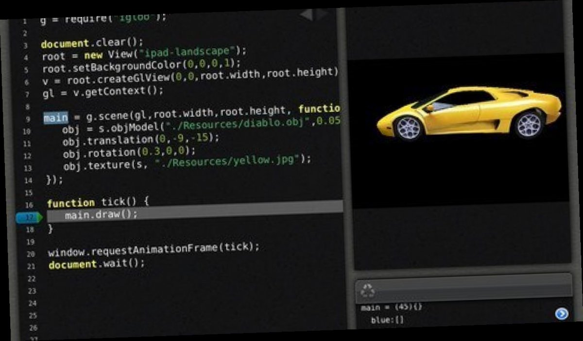 download javascript in ios app / Twitter