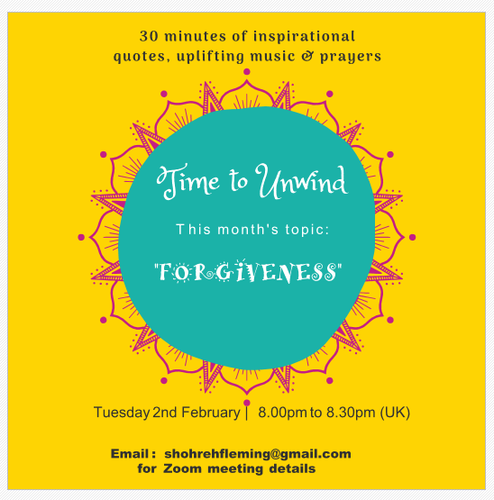 "Time to Unwind" - Tuesday at 8pm (UK time).

#timetounwind
#feelgood 
#relax 
#connection
