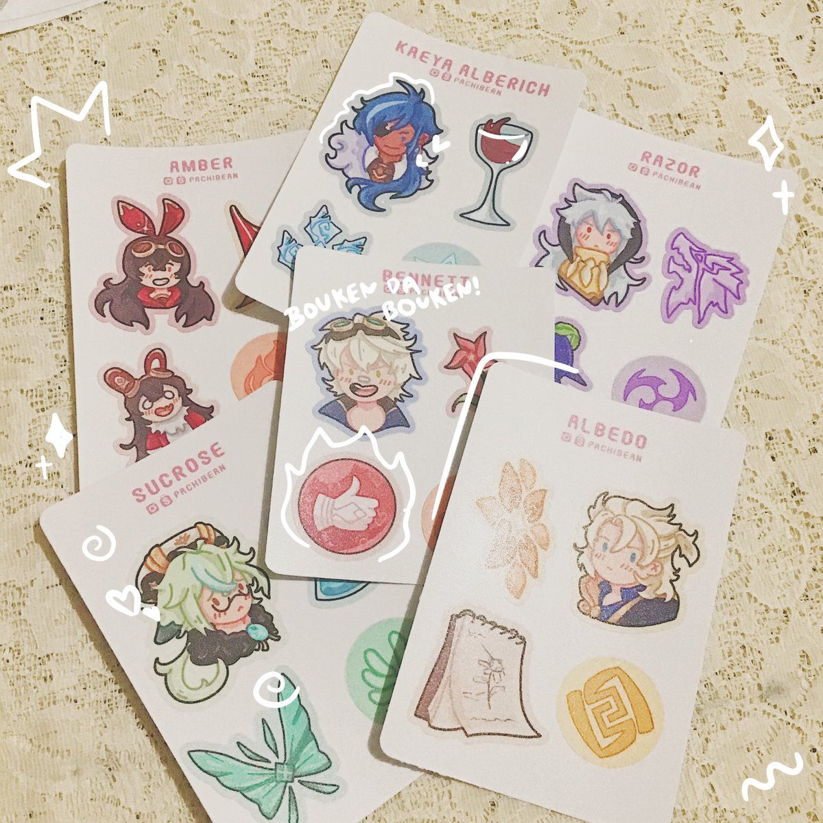 pachibean's tweet photo. Genshin-themed shop update! Check out the new products on my Shopee ~ (link in bio) #genshinimpact #shopPH https://t.co/s3Q3N3sgqZ