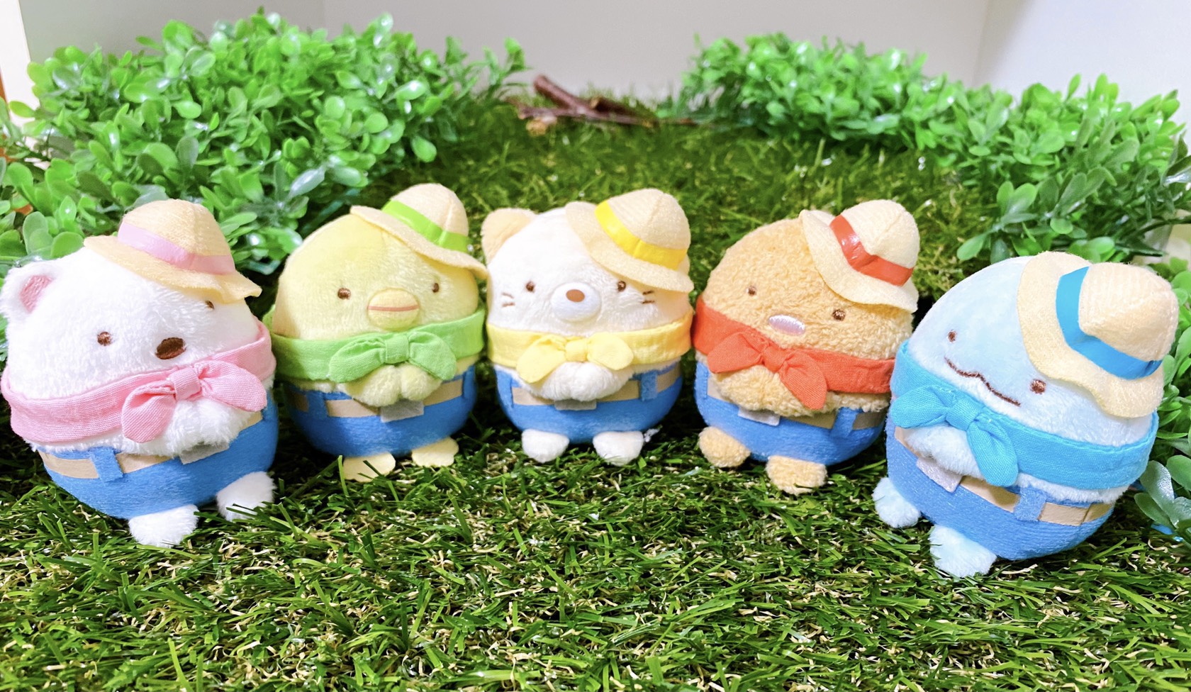 新品未開封】すみっコぐらし農園 限定てのりぬいぐるみ 5体 ＋ 農園シール