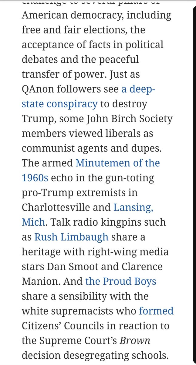 Limbaugh shares a heritage with RW media stars Dan Smoot and Clarence Manion?I love a history story that makes me want to check Wikipedia!