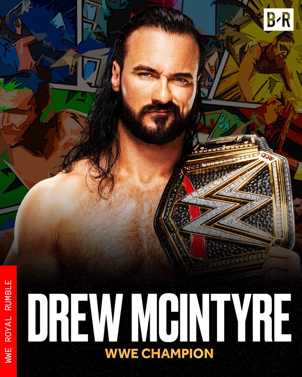 BRWrestling's tweet photo. AND STILL.

Drew McIntyre’s WWE championship reign continues after beating Goldberg ⚔️

#RoyalRumble https://t.co/8Yv0Jwj6Iu