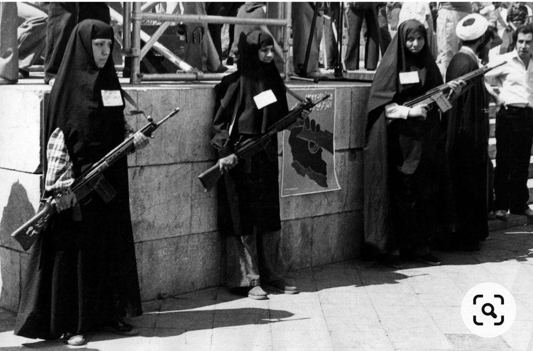 3-As you can see, my family used to wear loose-fitting hijab before the revolution. After the revolution, they turned into this. In my village, veiled & unveiled women used to walk hand-in-hand. But the Islamic Republic provoked veiled women against unveiled women.