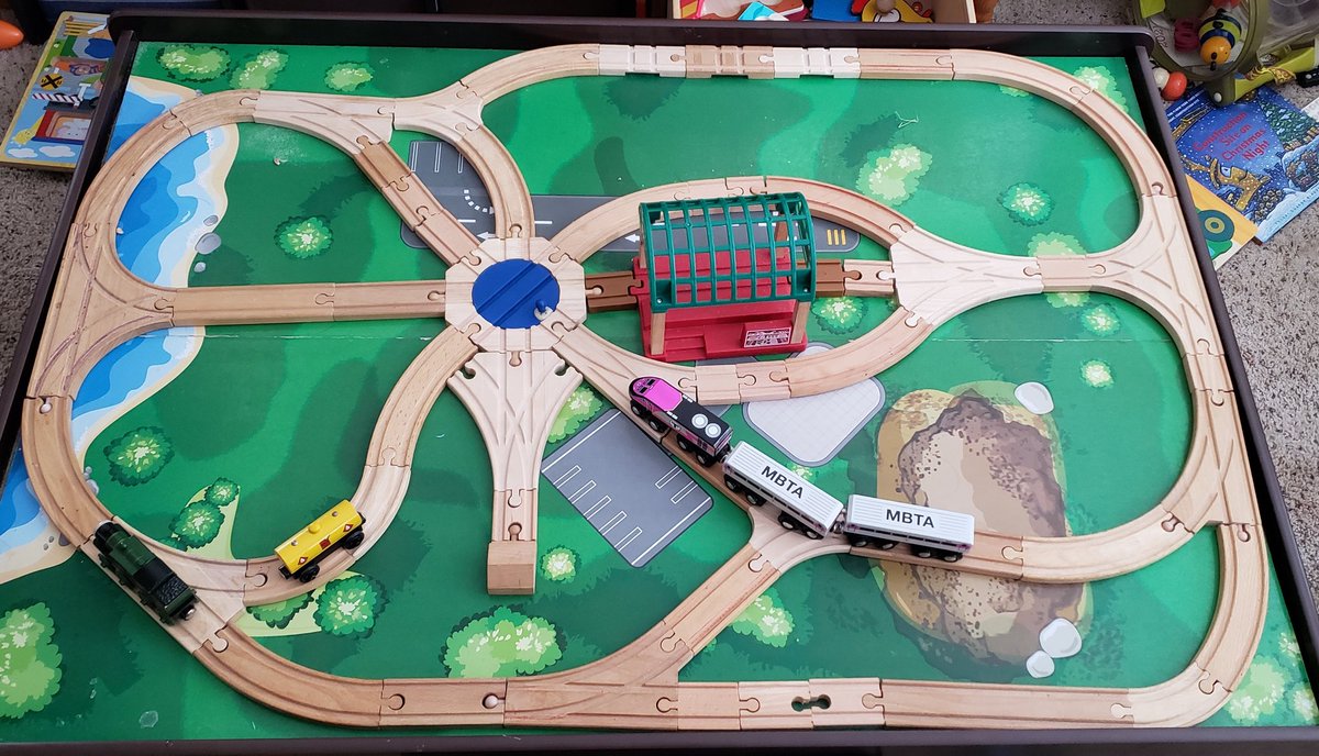 New Train Track Sunday. Good track, but a little annoyed at the missing connector at the bottom...