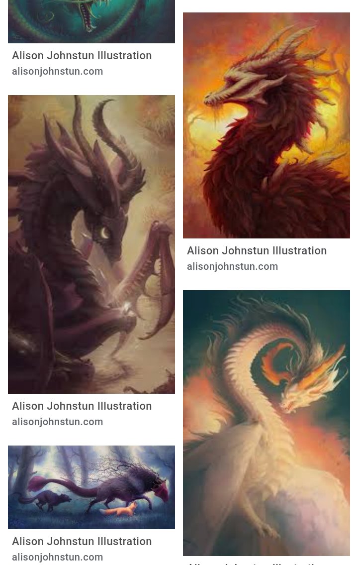 Google your name + "fantasy creature":

I got Alison Johnstun, whose illustrations are amazing!
