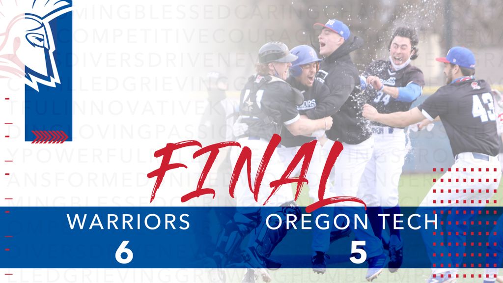 ⚾️ | 𝗗𝗨𝗘𝗖𝗘𝗦 𝙩𝙤 𝙩𝙝𝙚 𝙬𝙚𝙚𝙠𝙚𝙣𝙙‼️
 
Jessup 6, OIT 5 (10th)

NEXT ⬆️ Corban ⠀
🗓: Jan. 12-13
⏰: 11/2 PM
🏟: McBean Stadium
⠀
#WErWARRIORS