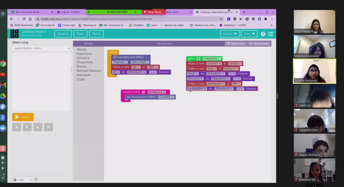 RedlandsSTEAM's tweet image. @RedlandsHighSch @cvhsblckhwks students teaching coding to K-12  @redlandsusd students via Virtual Coding Workshop #codeRedlands #thisisRUSD #RUSD2025 
@RedlandsUSDSupt @MaryRoneRUSD
 @csfroall  @STEMForAllKids @SBCSS_ESS