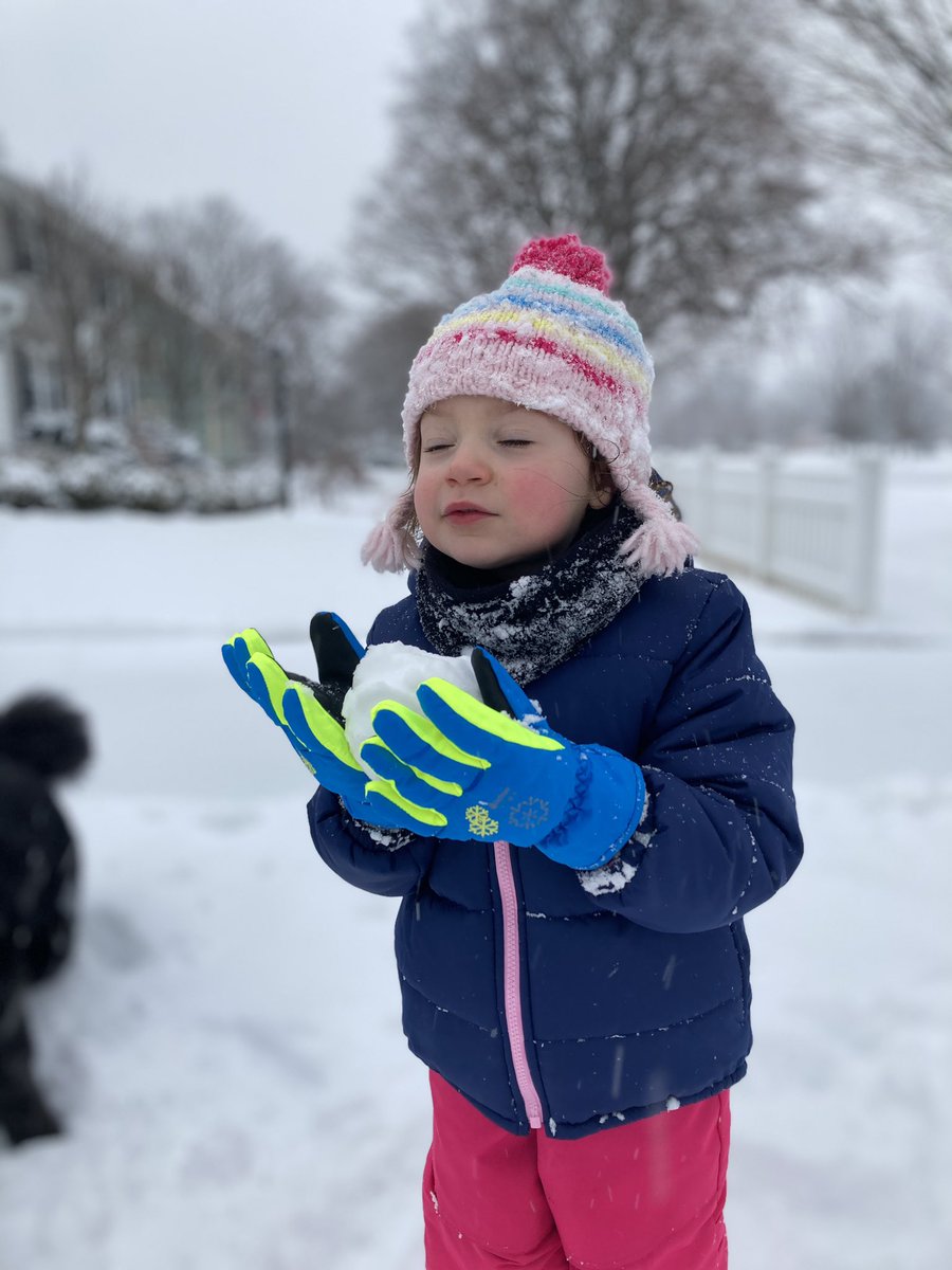 Did you enjoy the snow like my daughter did today? #snowday #winter