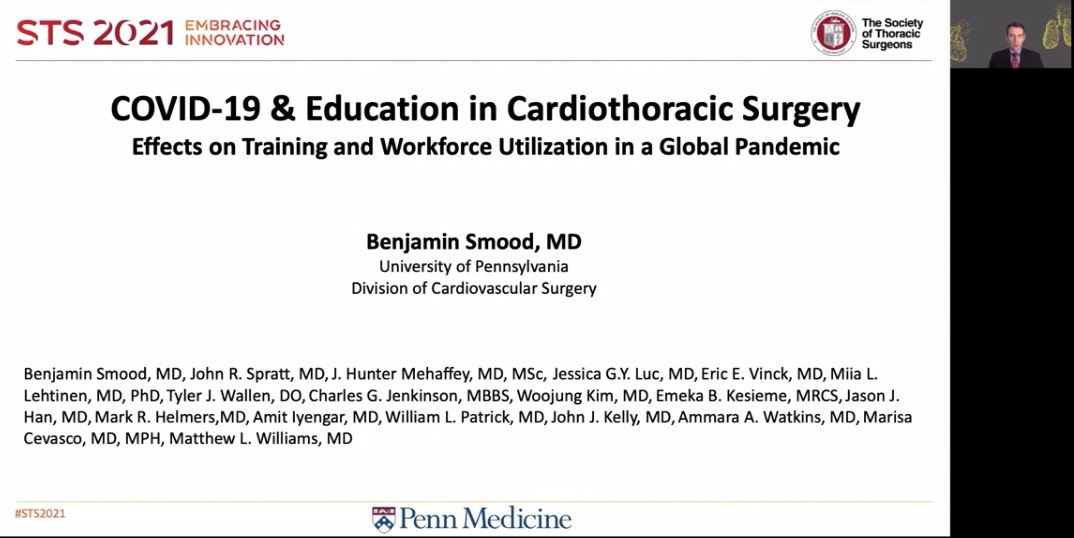 Jessica G Y Luc Md Such An Honor To Have Been Part Of This Study Presented At Sts21 Sts Ctsurgery With Drs Benjaminsmoodmd Dr Spratt Hunter Mehaffey Miia Ll Jasonhanmd And More Examining The International