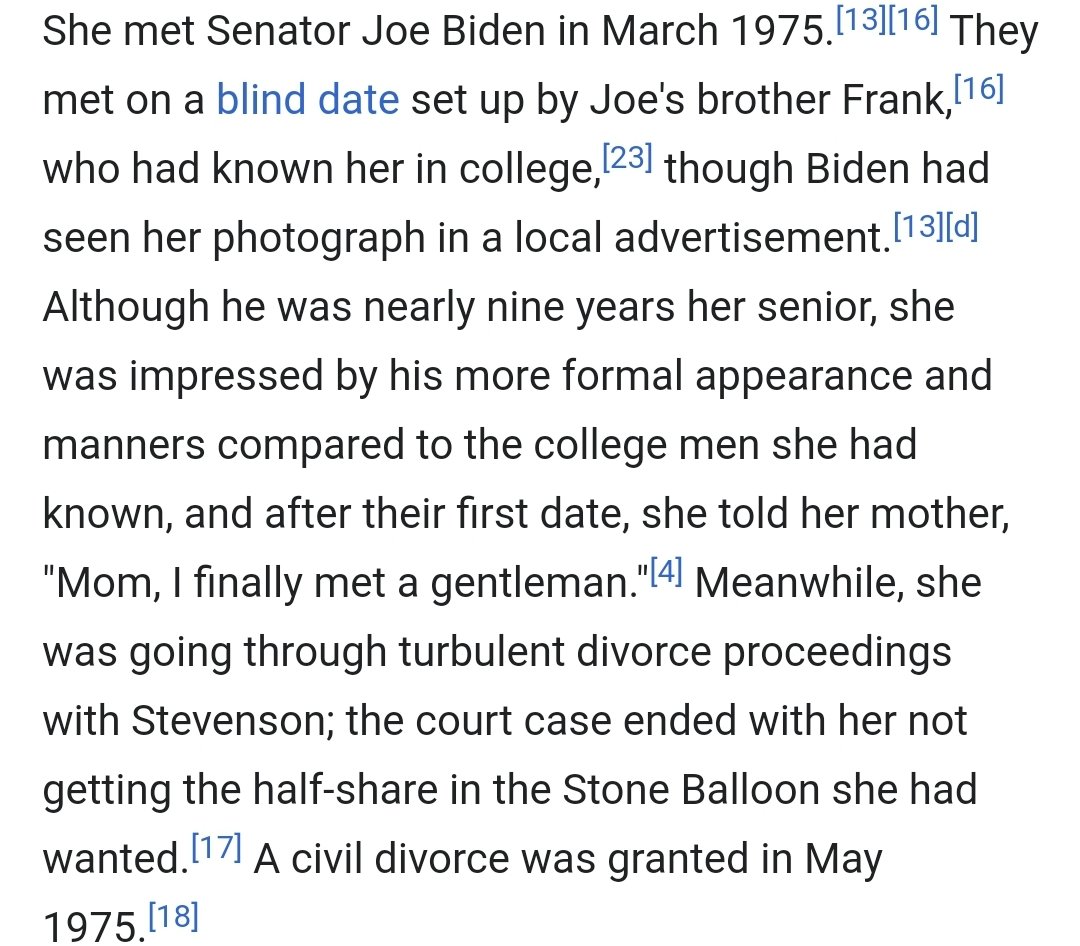 25/ On June 17, 1977, Joe and Jill married. At that point, Jill's alimony stopped. From Wikipedia: