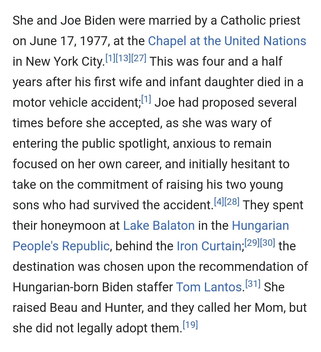 25/ On June 17, 1977, Joe and Jill married. At that point, Jill's alimony stopped. From Wikipedia: