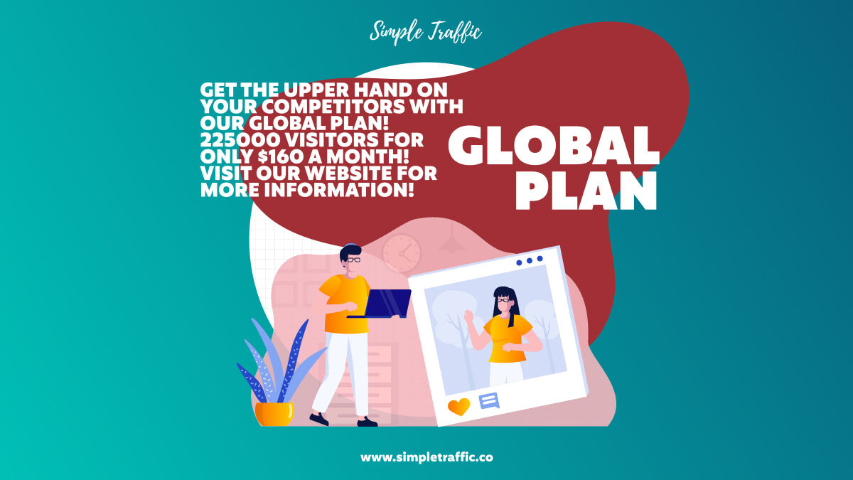 simple_traffic's tweet image. Get the upper hand on your competitors with our Global Plan! Learn more here: simpletraffic.co

#websitetraffic #digitalmarketing #seo #website  #websitedevelopment #websitetips #marketing #websitemarketing #websites #websitedesigning #searchengineoptimization