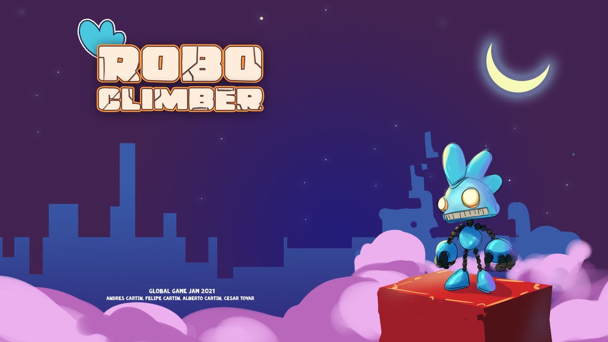 ZeroCartin's tweet image. This weekend we participated in the #globalgamejam2021 and made a prototype for Robo Climber. globalgamejam.org/2021/games/rob…

#gamedev #gameart #indidedev #GGJ21 #ggj2021 @globalgamejam @treegames
 TEAM: @polloymedio
@andrescartin
@thecactusbear