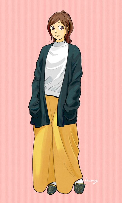 Gapのメンズのカーディガンは袖が長い くゑのイラスト Gapのメンズのカーディガンは袖が長い くゑのイラスト