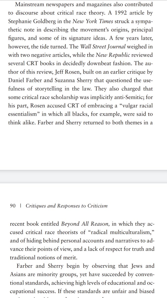 Some examples of Critical Race Theory (generalist) talking about Jews. This is the usual routine: arguing that they are, in fact, white (privileged), saying they deny it, and suggesting anti-Black racism is vaguely part of how they got white.