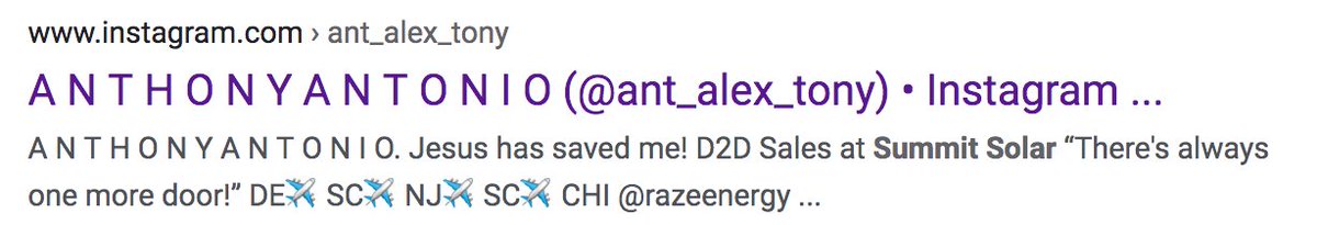 WYFFNews4 showed clips from Anthony's social media accounts, all of which are now deleted. He went by "ant_alex_tony" on TikTok and Instagrm. But Google found a footprint. Originally from Delaware, moved around a bit, and most recently just outside Chicago.