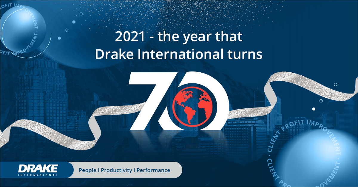 DrakeIntlUK's tweet photo. Over the past 70 years, Drake International has become one of the world’s most innovative suppliers of recruitment and talent management. Helping clients across the globe to increase the productivity and performance of their most imporant asset - their people. #drakeintl #70years https://t.co/ncfoKNmMDX