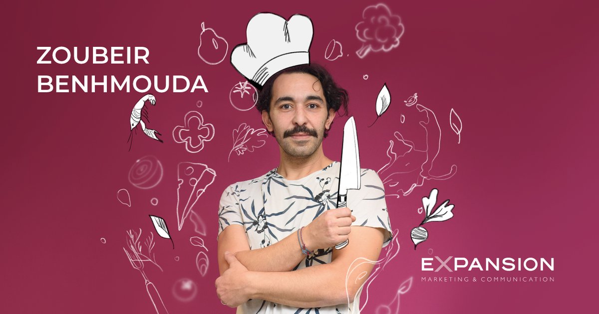 Expansion_Be's tweet photo. Début de service pour Zoubeir Ben Hmouda, notre nouveau spécialiste audiovisuel. Ce passionné de cuisine intègre la brigade d’Expansion pour réaliser vos vidéos et photos. Désormais, c’est lui qui fera mijoter vos spots TV et préparera vos shootings aux petits oignons! https://t.co/jgfnlxXhM4