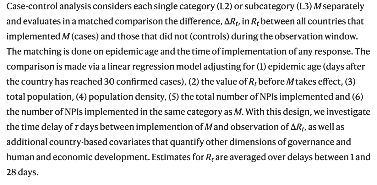 As the authors state, the key strength of the study is that examination across so many different contexts allowed a disentanglement of interventions. The authors used four approaches, including a case-control analysis to specifically deal with this issue.
