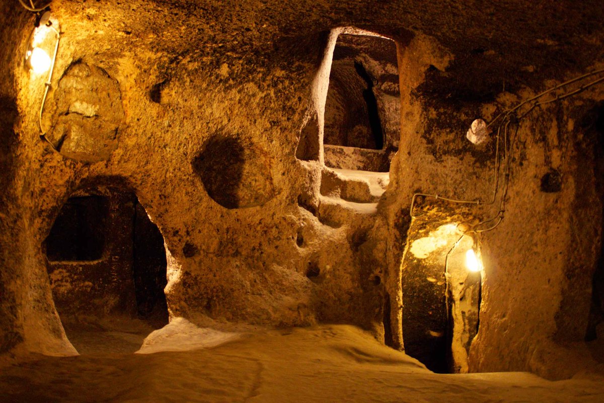 12) Item, #4: Kaymakli & the Cappadocian cave systems-Anatolia, TurkeyBefore early Christians found refuge here, these cave systems were inhabited by another people... A very mysterious people...