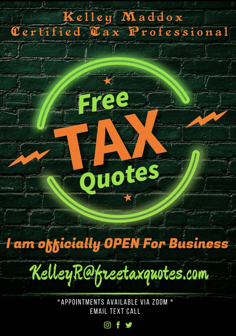 Ruck_Styles's tweet photo. ITS TIME FOR THOSE LATE HOURS AND HARD WORK TO GET YOU YOUR MONEY...😜😜😜
✅Today is the day.... I officially Start TAX RETURNS....
✅The IRS have been adding and updating correct forms needed to make sure things go smoothly. 
 KelleyR@freetaxquotes.com https://t.co/QWAKrEVOt5