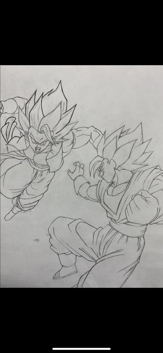 下書きやっと完成
#模写
#ドラゴンボール 