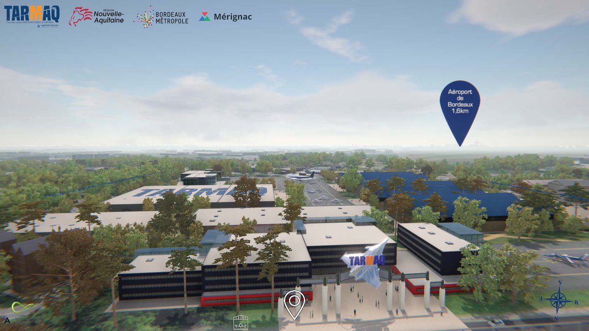 Axyz_studio3d's tweet photo. Projet TARMAQ – Aérocampus Aquitaine
Application 3D temps réel pour table tactile développée sous Unity qui permet de naviguer en #3Dtempsreel autour de la zone aéroportuaire de Mérignac.
https://t.co/te5j2OOEul
#application3D #tabletactile #unity #Aérocampus https://t.co/F2NbKOAIyl