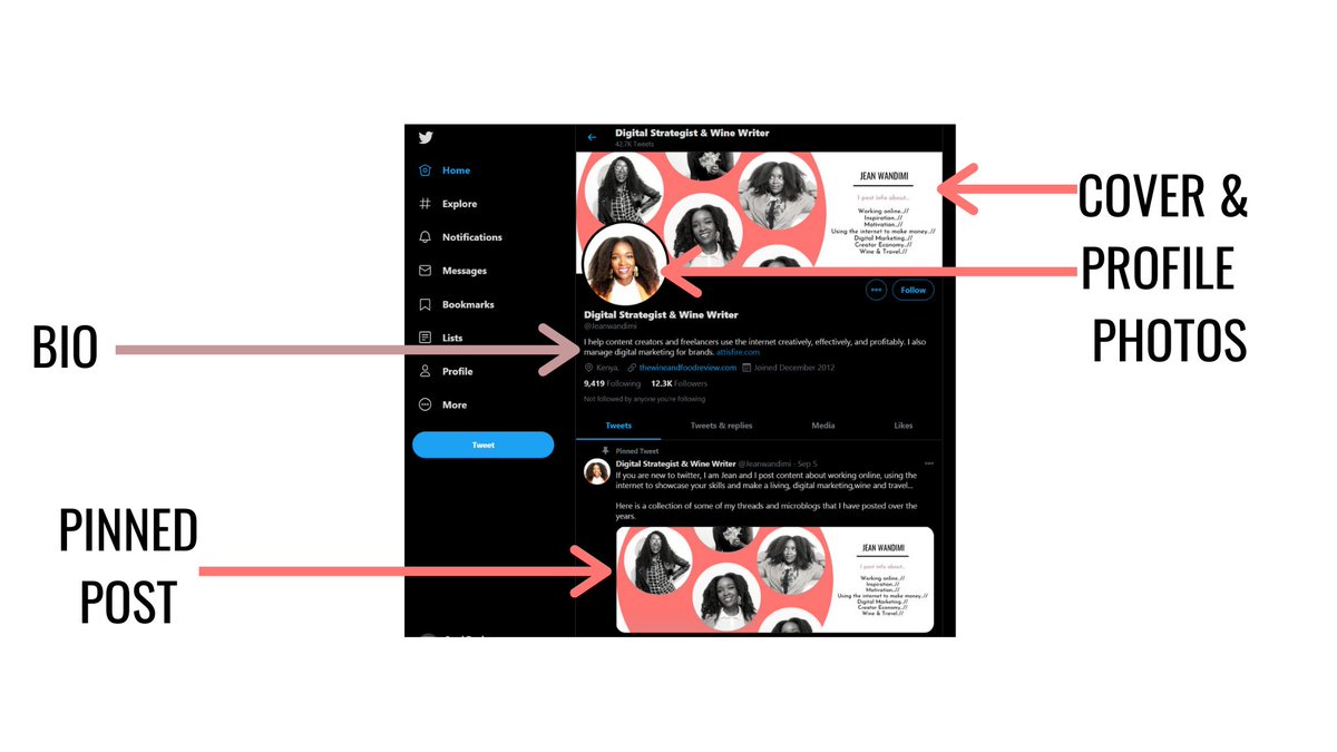 A thing that may seem like a small detail is to update your pinned tweet regularly. Your Pinned tweet could be about a sale event coming up, or a new marketing campaign/ book. Either way, it's the first thing your audience will engage with because it stays at the top of your feed
