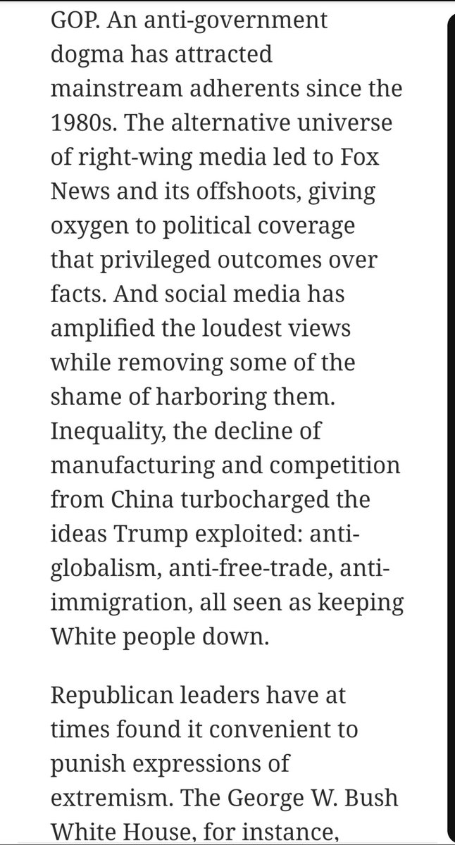 Centrist Republicans can help end the Trumpist hysteria but we can't rely on them following through. A lot of bad people will need to go to prison.